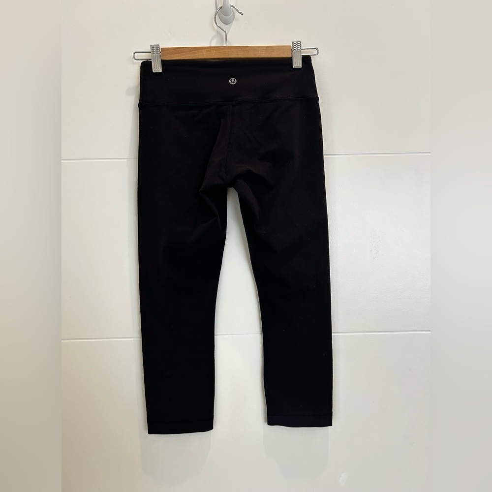 Lululemon Wunder Cropped Leggings Black Size 4